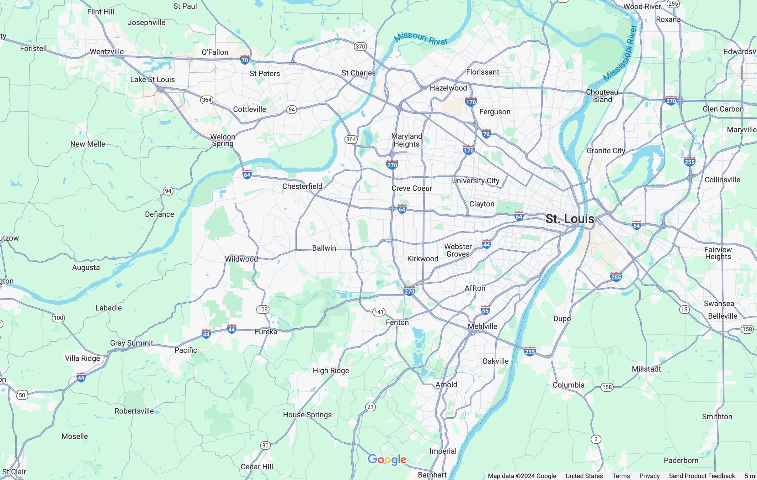 Map of Lit Electric Service Area